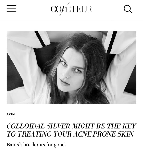 Colloidal silver might be the key to treating your acne-prone skin